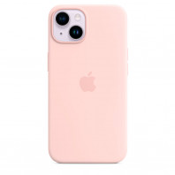 Чехол LUX Silicone Case на iPhone 14 Chalk Pink with MagSafe